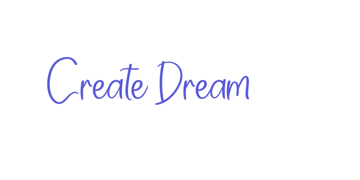 Create Dream Font