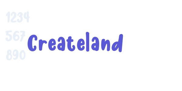 Createland font