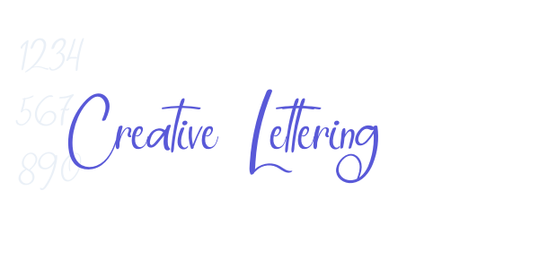 Creative Lettering font free