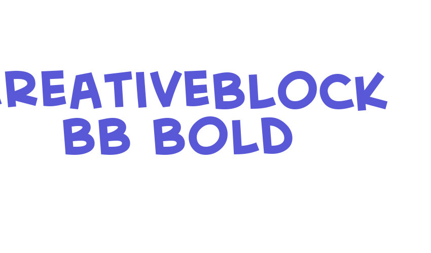 CreativeBlock BB Bold Font