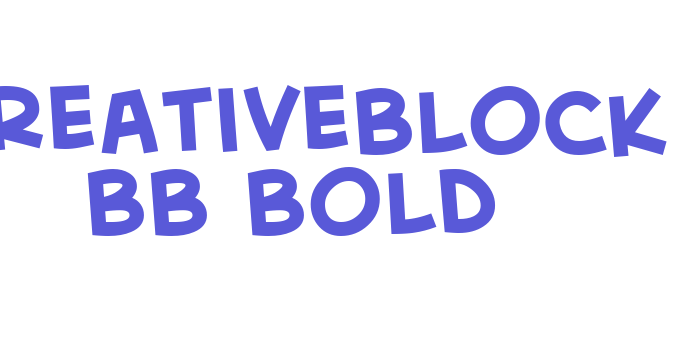 CreativeBlock BB Bold Font Download