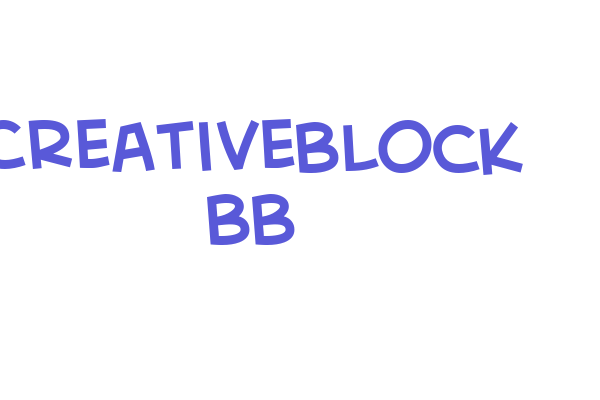 CreativeBlock BB Font