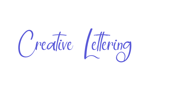 Creative Lettering Font