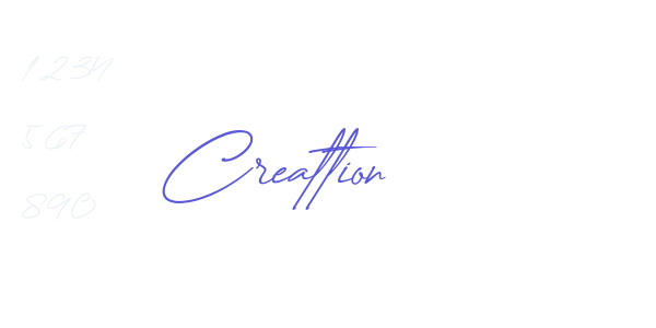 Creattion font free