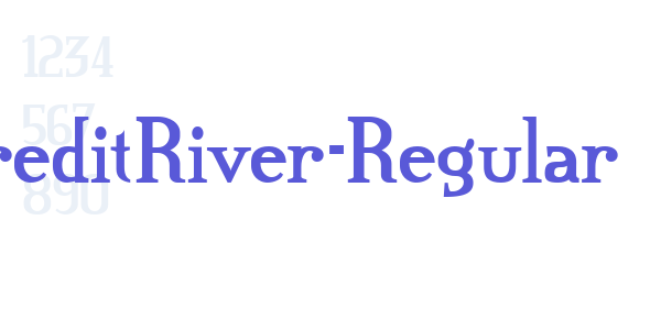 CreditRiver-Regular font free