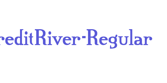 CreditRiver-Regular Font Download