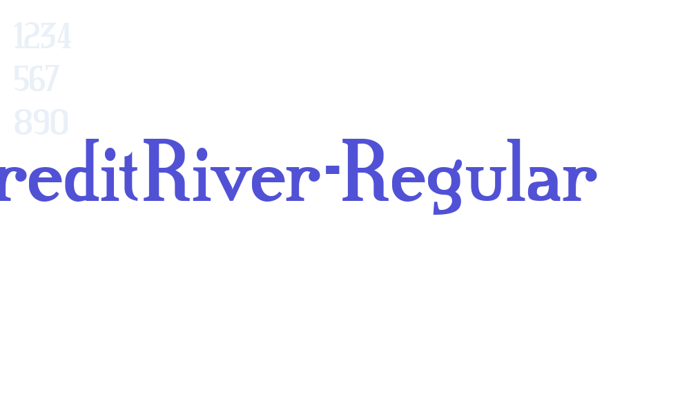 CreditRiver-Regular-font-download