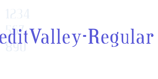 CreditValley-Regular font free