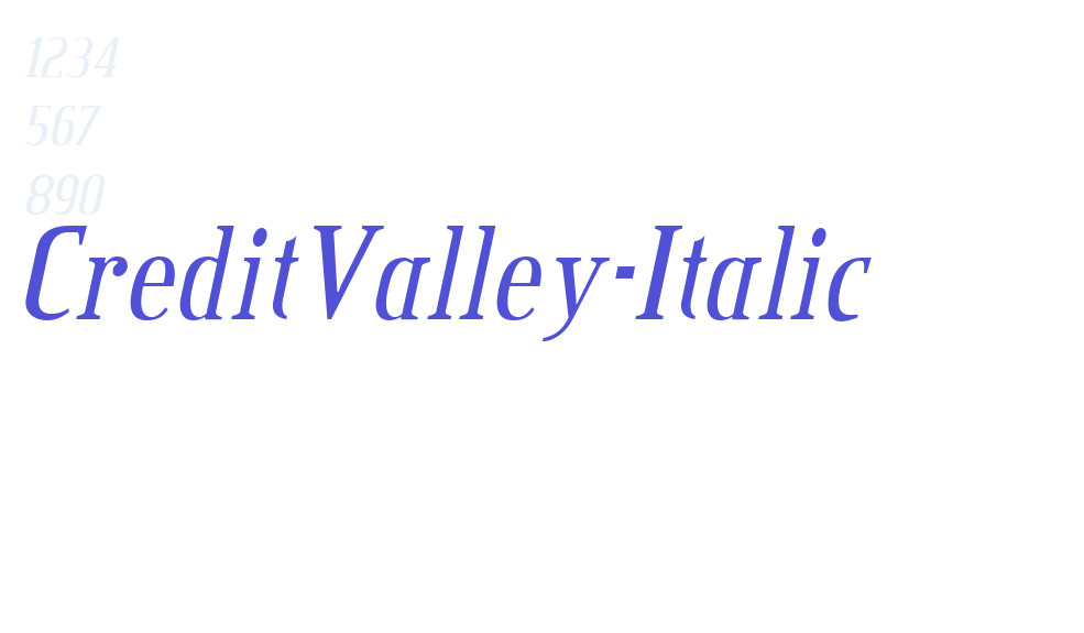 CreditValley-Italic-font-download