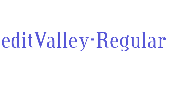 CreditValley-Regular Font Download