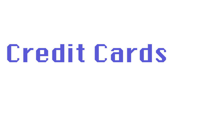 Credit Cards Font