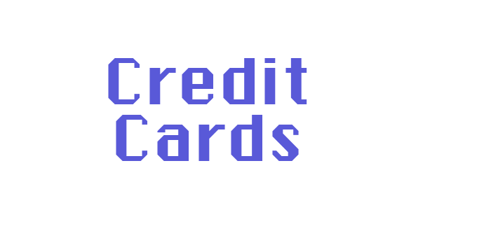 Credit Cards Font Download