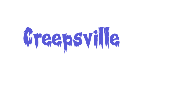 Creepsville font free