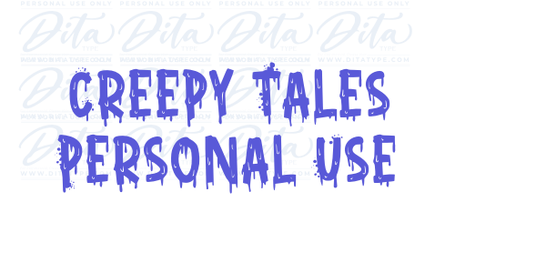 Creepy Tales Personal Use font