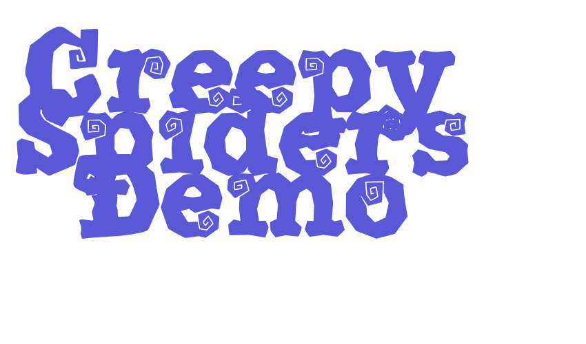 Creepy Spiders Demo Font Download