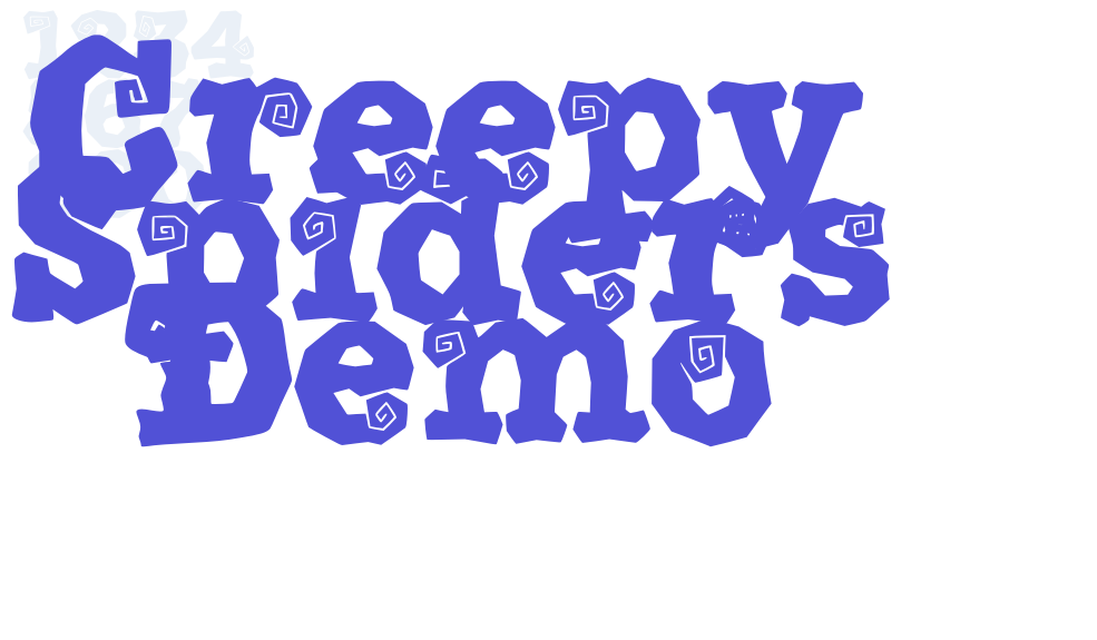 Creepy Spiders Demo-font-download