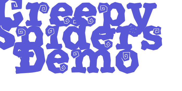 Creepy Spiders Demo Font