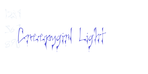 Creepygirl Light font free