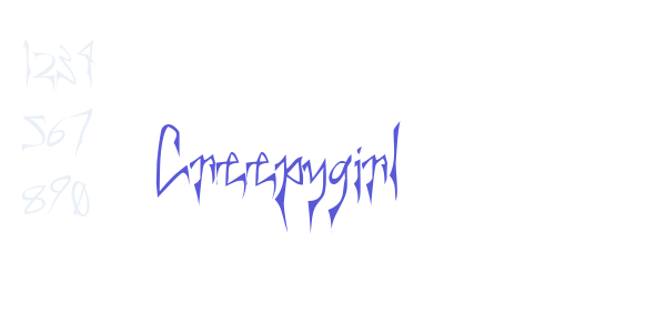 Creepygirl font free