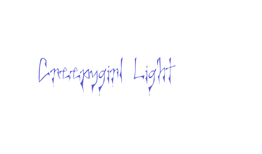 Creepygirl Light Font Download