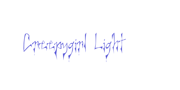 Creepygirl Light Font Download