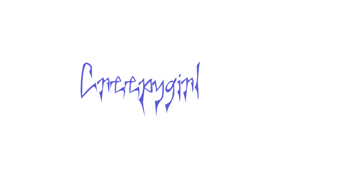 Creepygirl Font Download