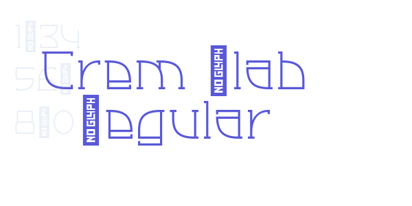 Crem Slab Regular font free