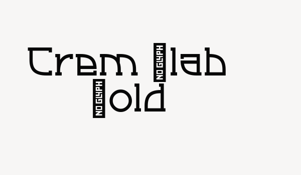 Crem Slab Bold Font