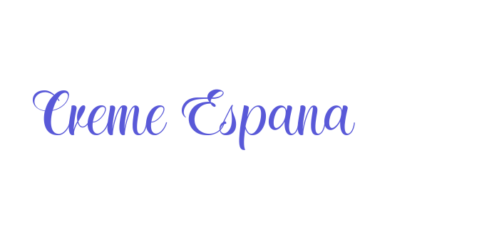 Creme Espana Font Download