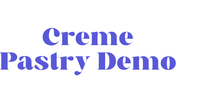 Creme Pastry_Demo Font Download