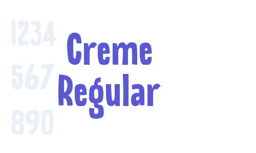 Creme Regular Font Download