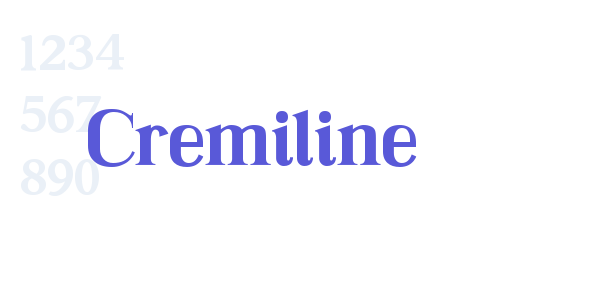 Cremiline font free