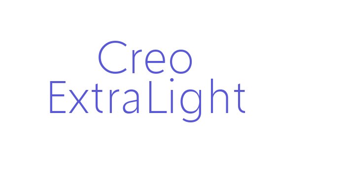 Creo ExtraLight Font Download