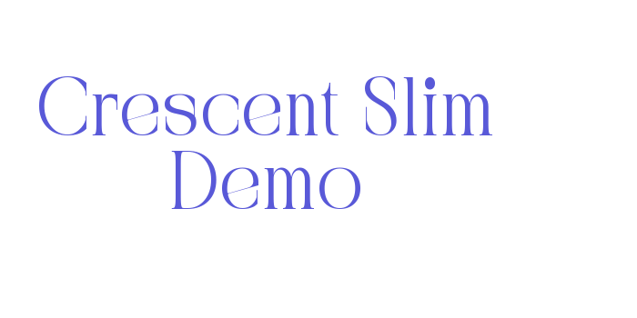 Crescent Slim Demo Font Download