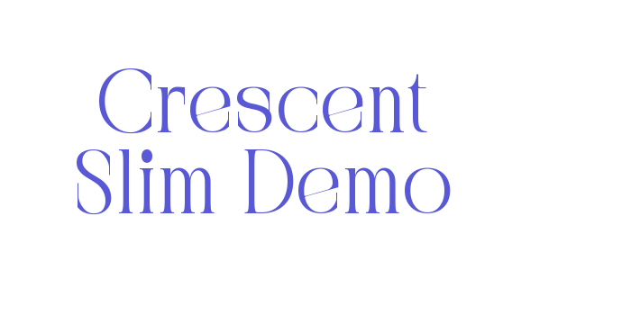 Crescent Slim Demo Font