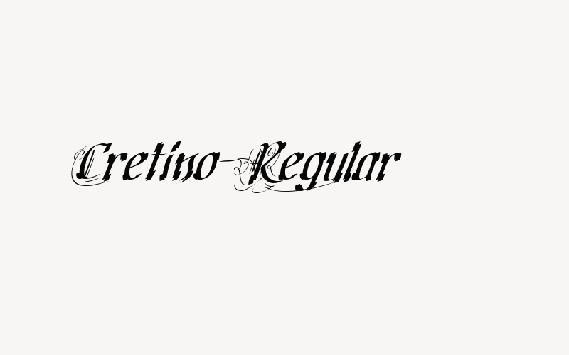 Cretino-Regular Font