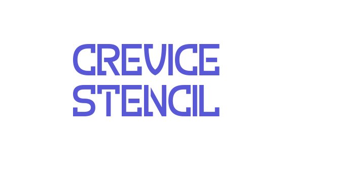 Crevice Stencil Font Download