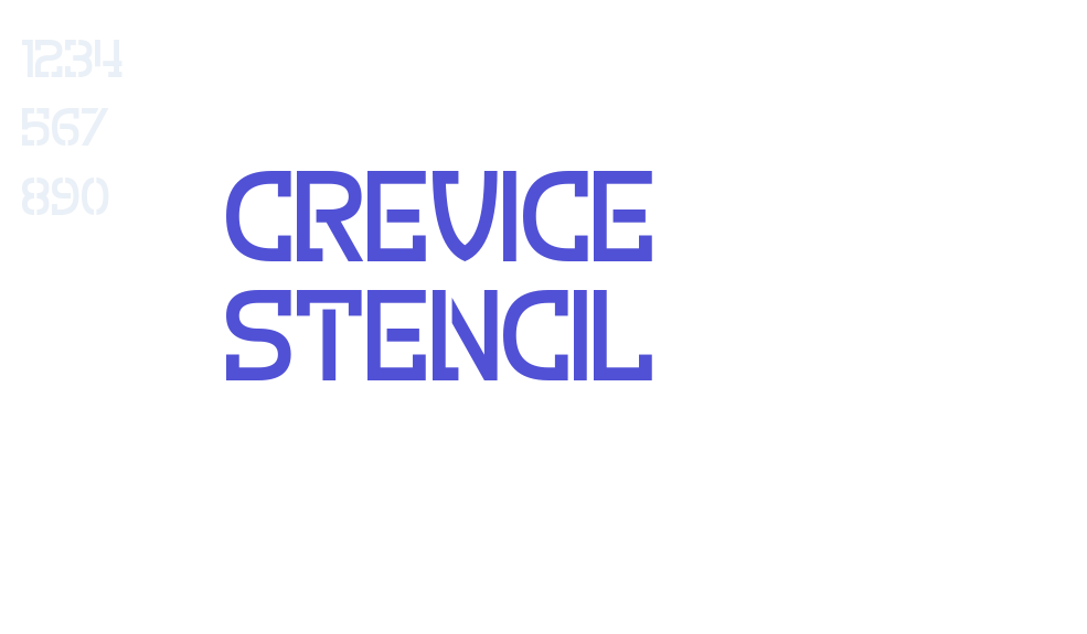 Crevice Stencil-font-download