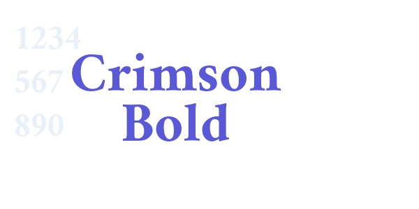 Crimson Bold font free