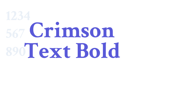 Crimson Text Bold font free