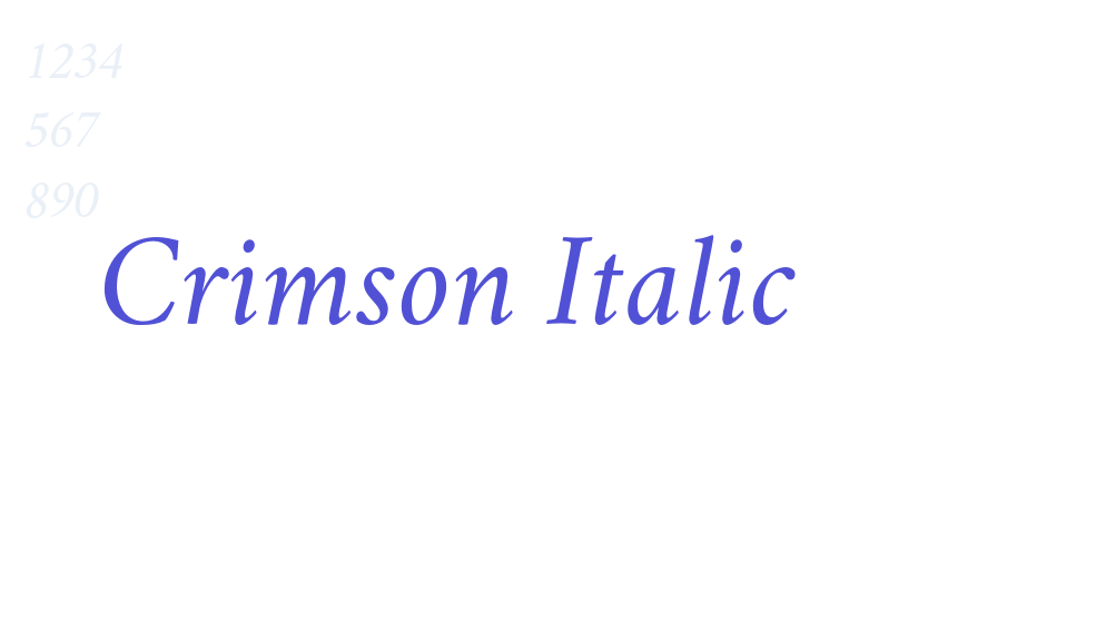 Crimson Italic-font-download