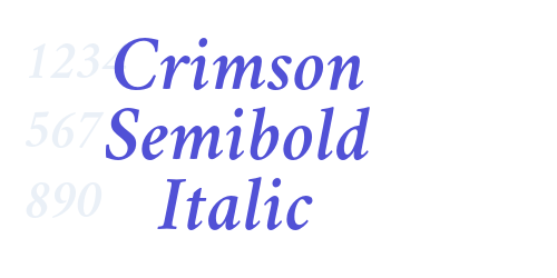 Crimson Semibold Italic