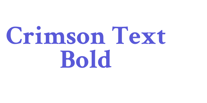 Crimson Text Bold Font Download