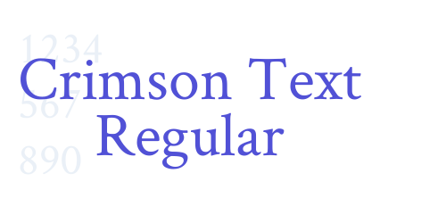 Crimson Text Regular-font-download