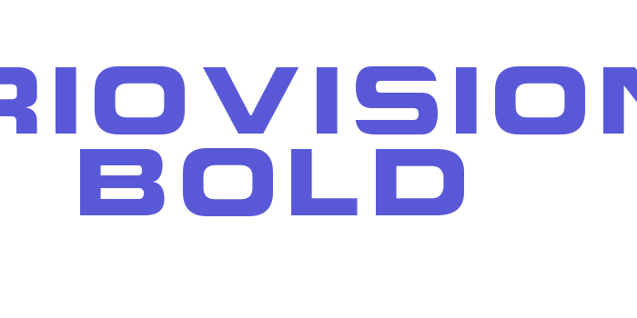 Criovision Bold Font