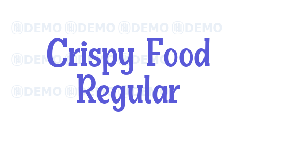 Crispy Food Regular font free