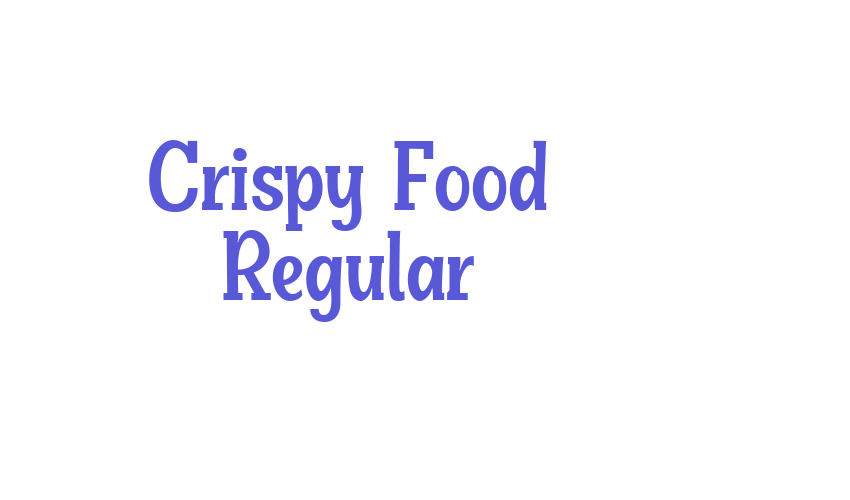 Crispy Food Regular Font Download