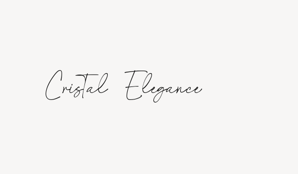 Cristal Elegance Font