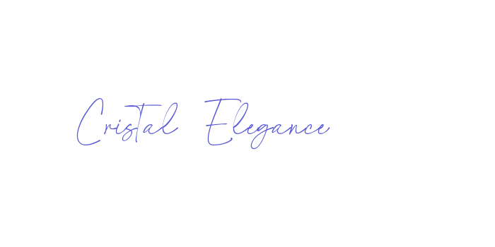 Cristal Elegance Font Download