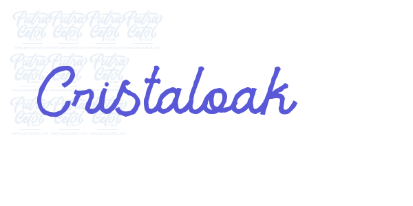 Cristaloak font free